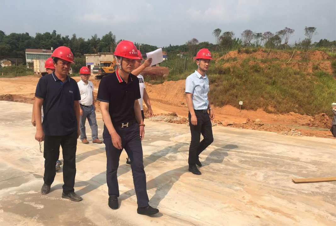 集團領(lǐng)導(dǎo)蒞臨寧鄉(xiāng)港灣公司指導(dǎo)工作