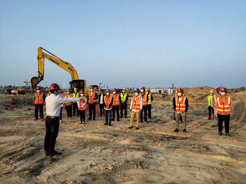鏗鏘防疫，熱血復(fù)工 ——港灣工程海南分公司雙聯(lián)路項(xiàng)目正式復(fù)工